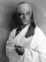 RUDOLPH VALENTINO PERSONALLY OWNED POCKET WATCH WITH CHAIN.