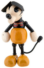 "MICKEY MOUSE" WOOD JOINTED FIGURE YELLOW COLOR VARIETY.