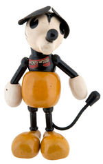 "MICKEY MOUSE" WOOD JOINTED FIGURE YELLOW COLOR VARIETY.