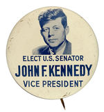 JFK 1956 VICE PRESIDENTIAL HOPEFUL SCARCE BUTTON.