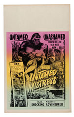 "UNTAMED MISTRESS" & "GHOST IN THE INVISIBLE BIKINI" WINDOW CARD PAIR.