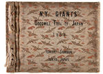 "N.Y. GIANTS GOODWILL TOUR OF JAPAN 1953" PRESENTATION PHOTO ALBUM.
