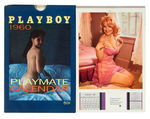 "PLAYBOY 1960 PLAYMATE CALENDAR" WITH ENVELOPE/1960 IMPRINT VARIETY WITH JAYNE MANSFIELD.