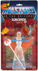 "MASTERS OF THE UNIVERSE - SORCERESS" CARDED ACTION FIGURE.
