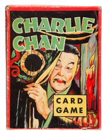 "CHARLIE CHAN" CARD GAME & SEVEN PIECE VINTAGE MOVIE EPHEMERA LOT.