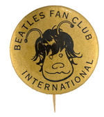 LETTER TO 1964 EARLY USA BEATLES FAN CLUB PLUS BUTTON.