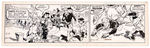 FRED HARMAN “RED RYDER” 1948 DAILY COMIC STRIP ORIGINAL ART.