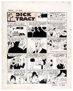 CHESTER GOULD “DICK TRACY” 1966 SUNDAY PAGE ORIGINAL ART.