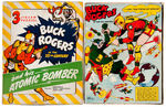 "BUCK ROGERS AND HIS ATOMIC BOMBER" THREE PIECE BOXED PUZZLE SET.