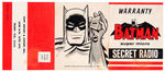 BOXED & COMPLETE "BATMAN SUPER-MICRO SECRET BAT RADIO".
