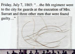 LINCOLN ASSASSINATION HISTORICAL RELIC OF CONSPIRATOR MARY SURRATT'S HAIR.