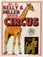 "AL G. KELLY & MILLER BROS. CIRCUS" POSTER TRIO.