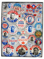 ARCHIE BUNKER FOR PRESIDENT 1972 PROBABLE WORLD'S FOREMOST BUTTON COLLECTION.