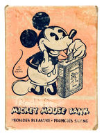 "MICKEY MOUSE BANK" WITH VERY RARE BOX.