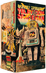 "BATTERY OPERATED TELEVISION SPACEMAN" BOXED ROBOT.
