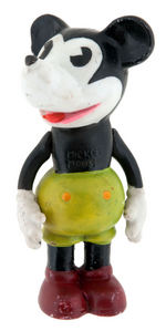 "MICKEY MOUSE" RARE LARGE SIZE/COLOR VARIATION BISQUE W/MOVABLE ARMS.