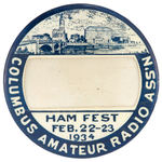 "HAM FEST" RARE 1934 RADIO BUTTON.