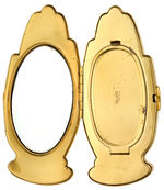 HAND SHAPED GOLD TONE COMPACT BY VOLUPTE.