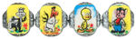 LOONEY TUNES CHARACTER FLICKER RING SET OF 16.