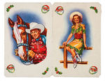 "SEARS HAPPI-TIME TOY TOWN CHRISTMAS TRADING CARDS" WITH ROY ROGERS & DALE EVANS.