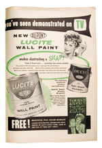 "LUCY INVITES YOU TO A SPRING PAINT UP JAMBOREE" PROMOTIONAL FLYER.