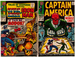 MARVEL SILVER AGE COMIC LOT WITH CAPTAIN AMERICA, NICK FURY AND MORE.
