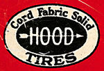 "HOOD TIRES" LICENSE PLATE ATTACHMENT.