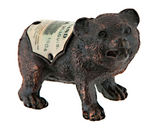 ST. LOUIS EXPO 1904 BEAR PAPERWEIGHT.