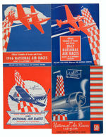 "NATIONAL AIR RACES CLEVELAND" 1946 SCHEDULE/1947SCHEDULE/1949 SCHEDULE AND PROGRAM.