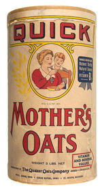 "MOTHERS OATS" PREMIUM "OUR BOY" LARGE PRINT & CONTAINER.