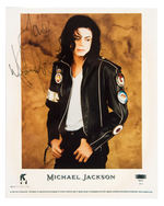 “LOVE MICHAEL JACKSON” 1991 AUTOGRAPHED PROMOTIONAL PHOTO.