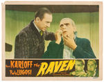 "THE RAVEN" KARLOFF & LUGOSI LOBBY CARD.