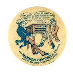 CARTOON UNCLE SAM AND JOHN BULL IN TUG-OF-WAR OVER CHICKEN EGG INCUBATOR FROM HAKE COLLECTION & CPB.