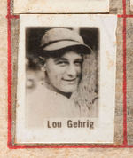 1930 BAGUER CHOCOLATE CUBAN CARD ALBUM WITH BABE RUTH AND LOU GEHRIG.