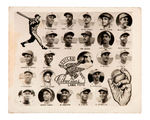 1952 DOMINICAN REPUBLIC TEAM PHOTOS WITH WILLARD BROWN & HOWARD EASTERLING.
