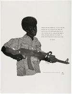 DOUGLAS EMORY BLACK PANTHER POSTER FEATURING CHE GUEVARA QUOTE.