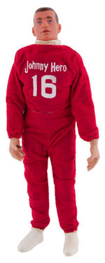 "JOHNNY HERO" DOLL AND TWO PACKAGED UNIFORMS.