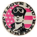 "I LOVE YOU JAN CREMER" 1964 RARE BOOK PROMOTION BUTTON.