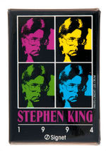 "STEPHEN KING 1994/SIGNET" BOOK PROMOTION BUTTON.