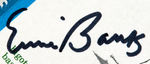 NEGRO LEAGUE BASEBALL HALL OF FAME STARS SIGNED "JACKIE ROBINSON" COMMEMORATIVE USPS SHEET.