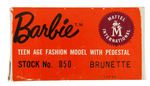 "BARBIE" BRUNETTE #1 BOXED DOLL.