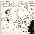 "ETTA KETT" 1939 SUNDAY/"TILLIE THE TOILER" 1929 DAILY COMIC STRIP ORIGINAL ART PAIR.