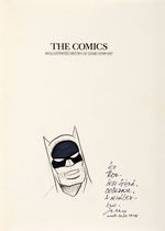 JERRY ROBINSON  ORIGINAL BATMAN DRAWING IN “THE COMICS” BOOK.