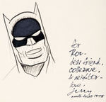 JERRY ROBINSON  ORIGINAL BATMAN DRAWING IN “THE COMICS” BOOK.