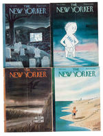 CHARLES ADDAMS "THE NEW YORKER" LOT OF 37 VINTAGE ISSUES.