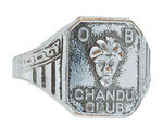 “CHANDU CLUB GOOD LUCK” RING BY UNCAS, OUR 2ND KNOWN EXAMPLE.