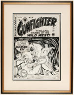 JOHNNY CRAIG “GUNFIGHTER” #14 FRAMED ORIGINAL EC COVER ART.