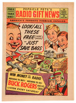 "POPSICLE PETE'S RADIO GIFT NEWS PREMIUM CATALOG" WITH BUCK ROGERS CONTENT.