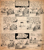 KRAZY KAT 1928 SUNDAY PAGE ORIGINAL ART WITH ALL MAIN CHARACTERS.