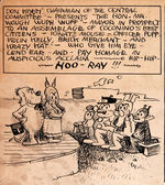KRAZY KAT 1928 SUNDAY PAGE ORIGINAL ART WITH ALL MAIN CHARACTERS.